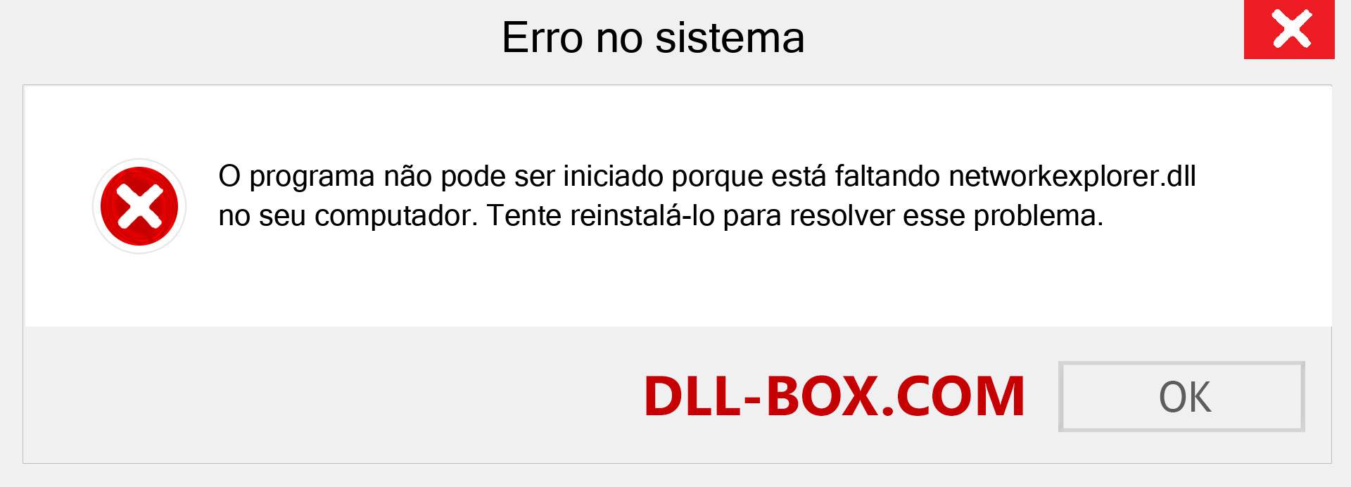 Arquivo networkexplorer.dll ausente ?. Download para Windows 7, 8, 10 - Correção de erro ausente networkexplorer dll no Windows, fotos, imagens